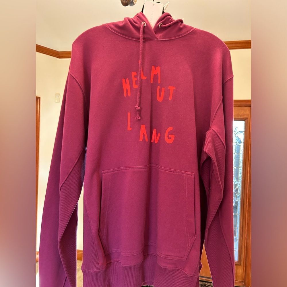 Men’s Helmut  Lang scribble logo hoodie size small fits large